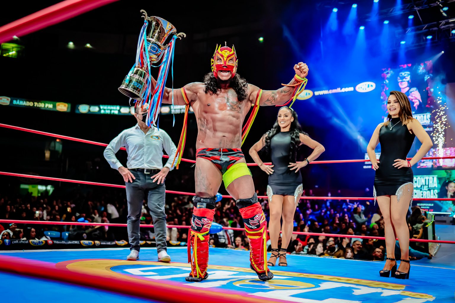 Drag N Rojo Jr Es El Rey Del Aire Vip Cmll La Mejor Lucha